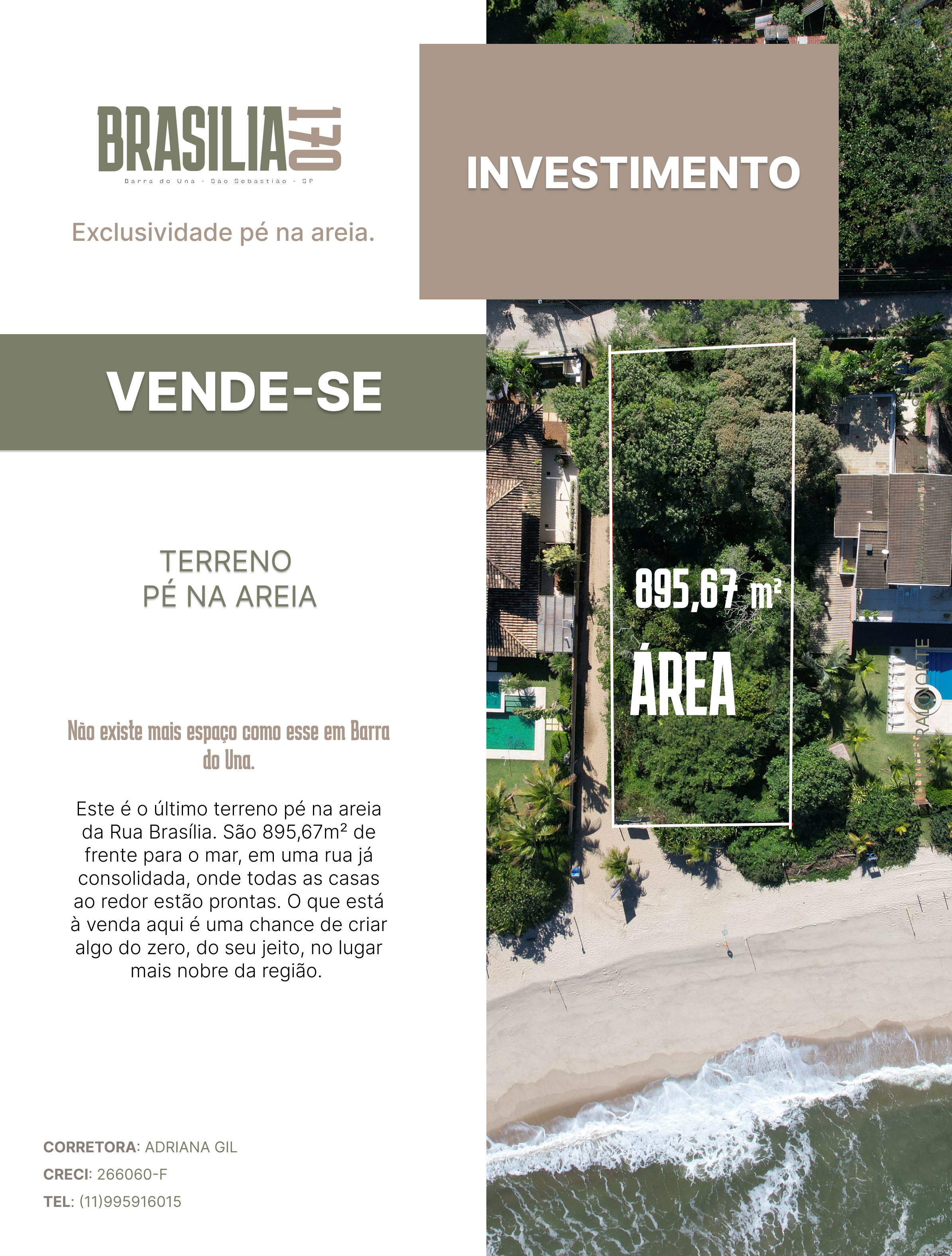 Cavalete imobiliário Brasília 170