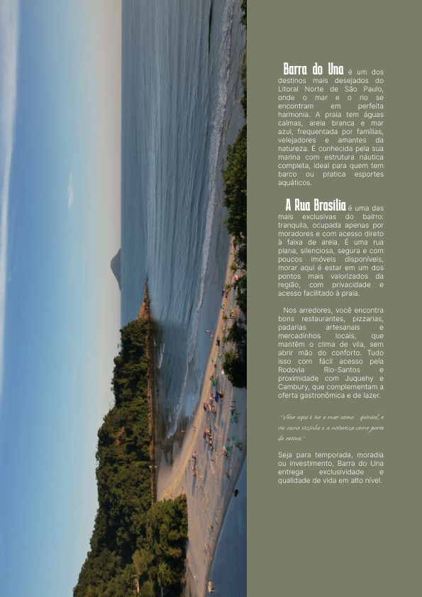 Página sobre Barra do Una