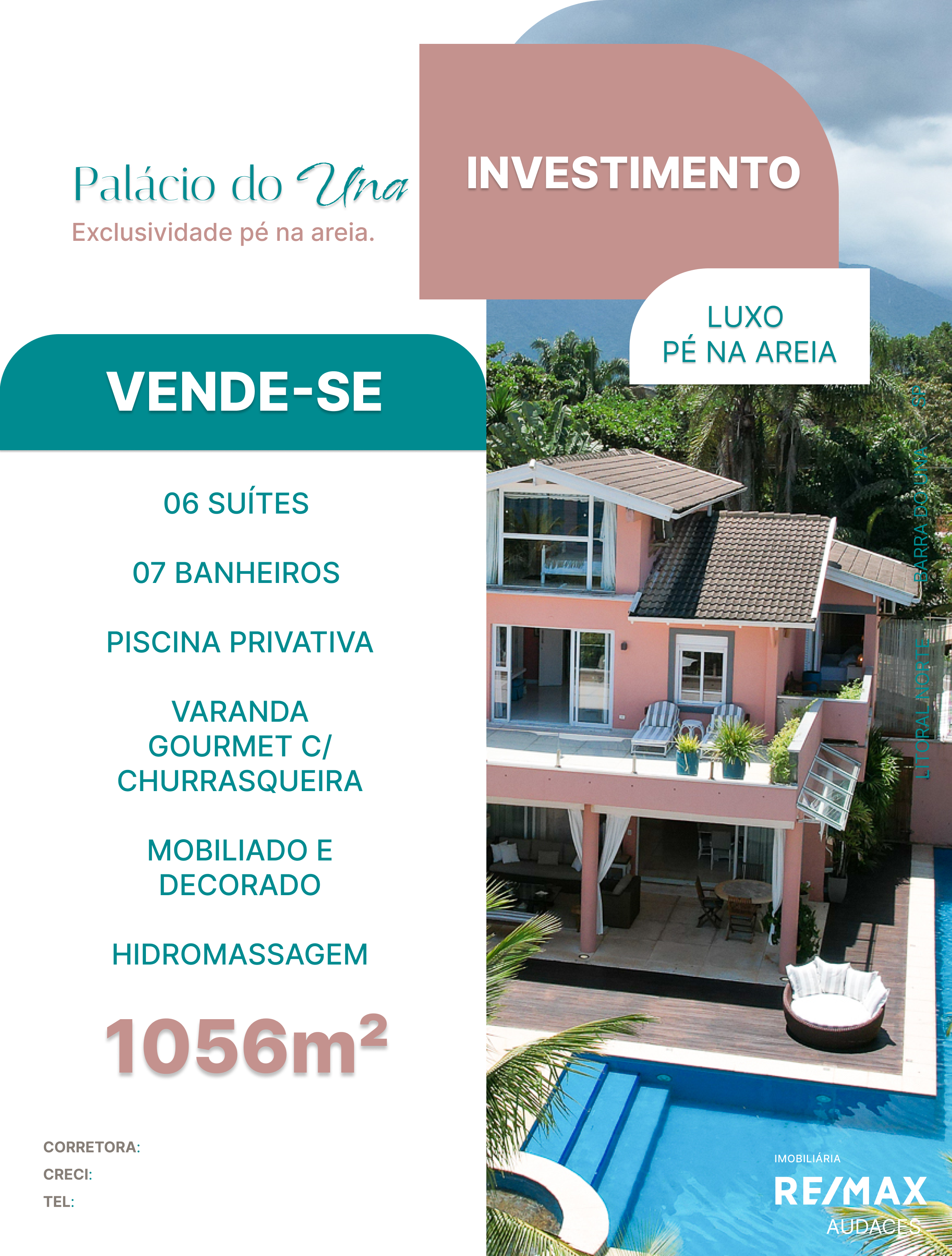 Cavalete imobiliário Palácio do Una