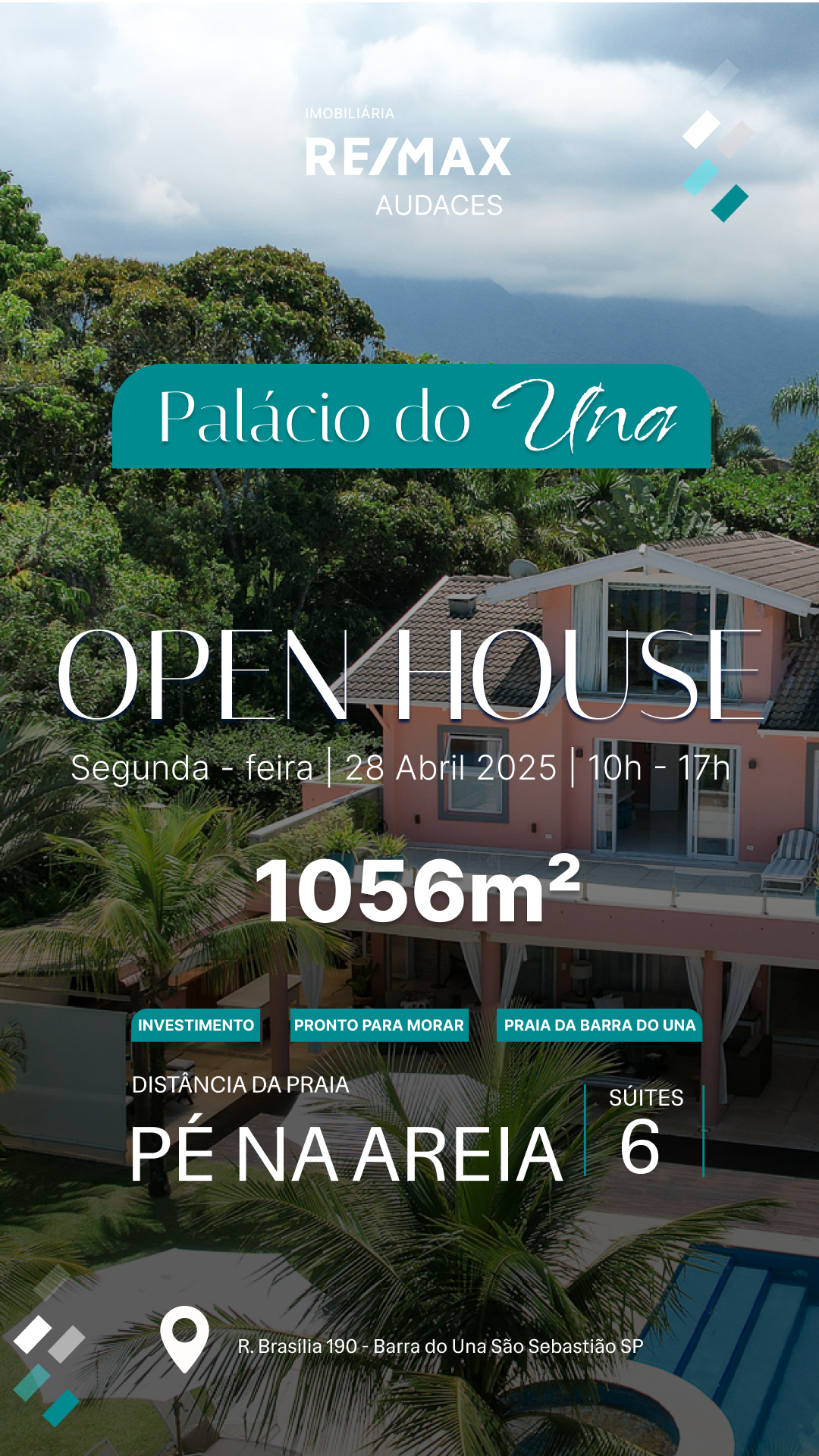 Convite Open House Palácio do Una