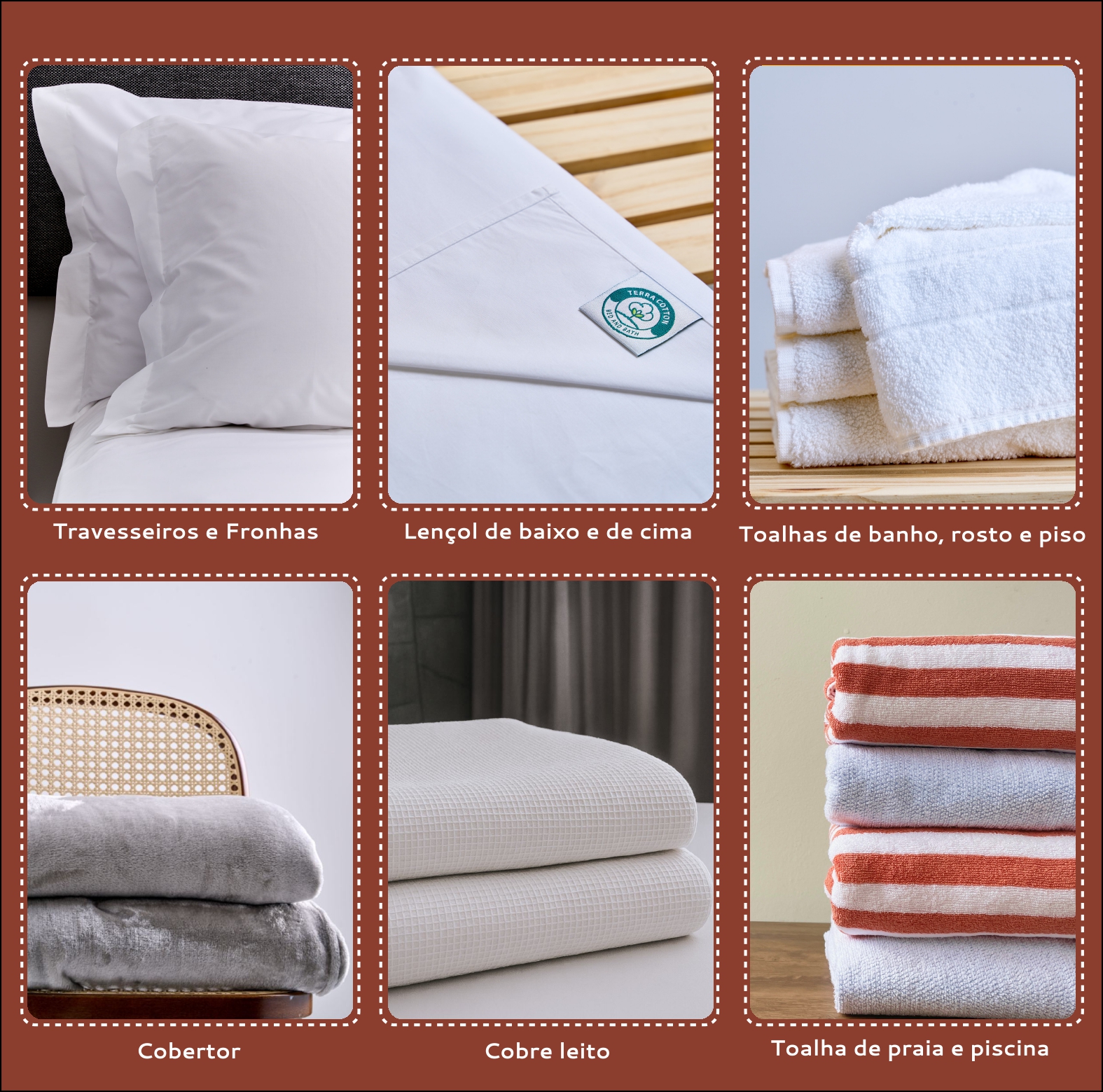 Página de produtos Terra Cotton
